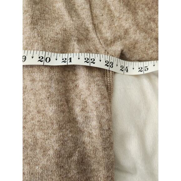 Anthropologie Margarita Tunic sweater sz L Button  Heathered brown boho career - Picture 11 of 12